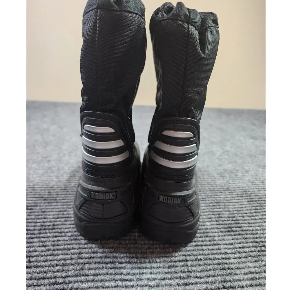Kodiak Childrens Size 13 Black Winter Snow Boots Water Resistant Winterwear